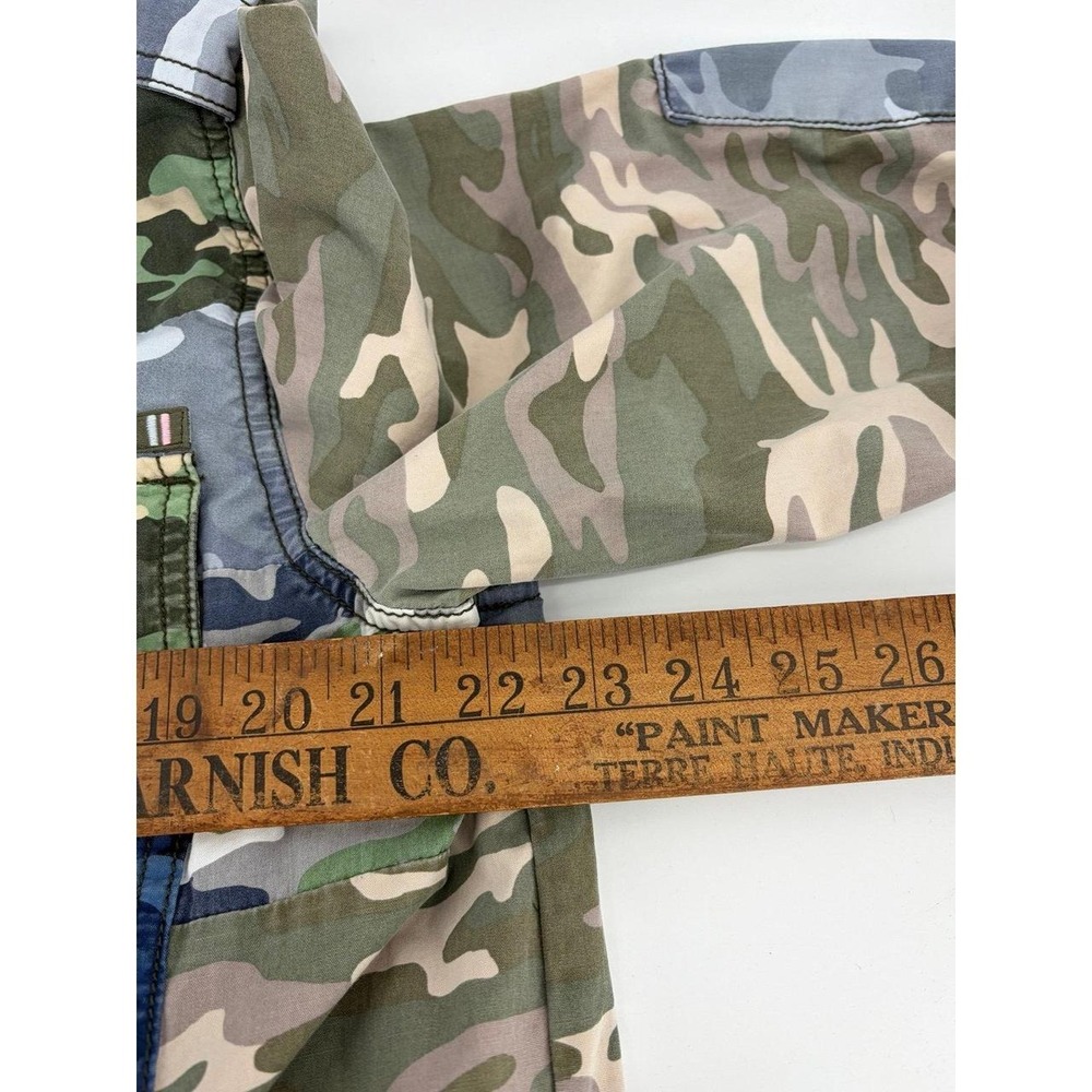 Gap Blue/Green/Gray Camo Cotton Denim, Lined Jacket, Women's Size Large - Picture 5 of 8